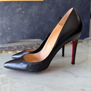 Christian Louboutin Leather Pointed Red Sole Pumps